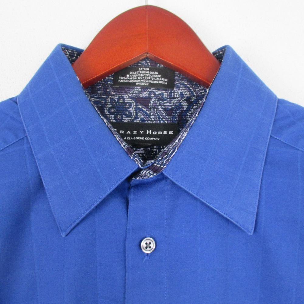 Crazy Horse Men's Button Up Shirt Size 16.5